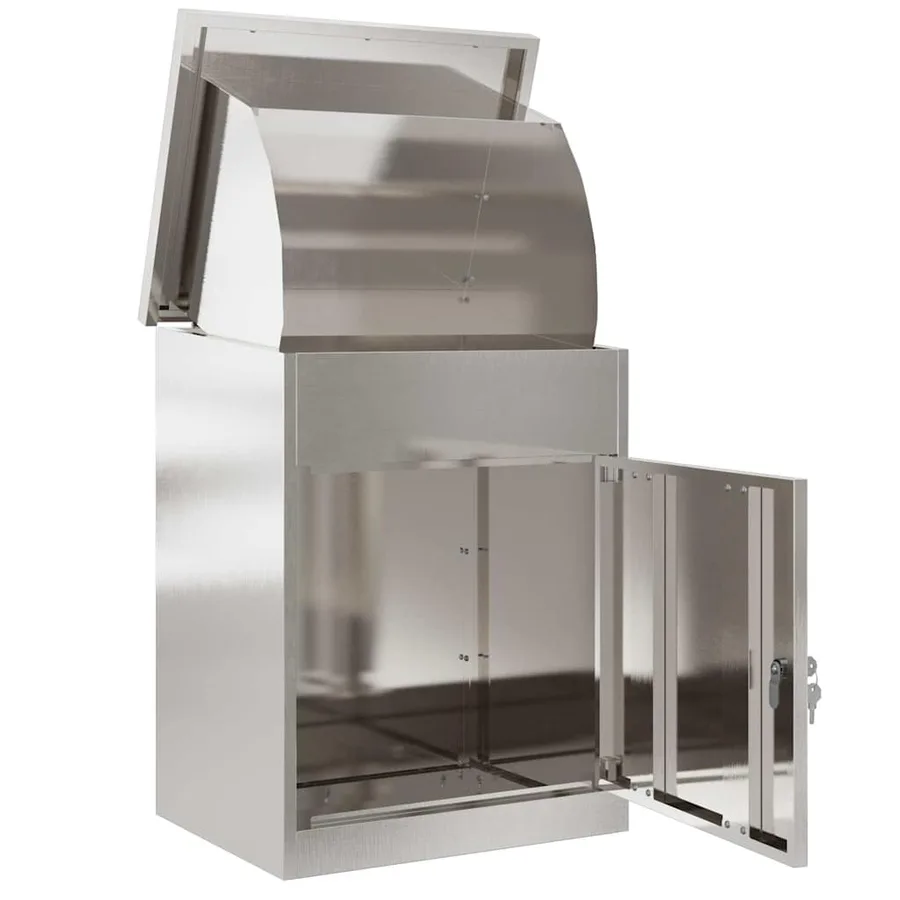 Boîte de dépôt de colis avec stockage Argenté 47,5 x 38 x 59 cm - 4