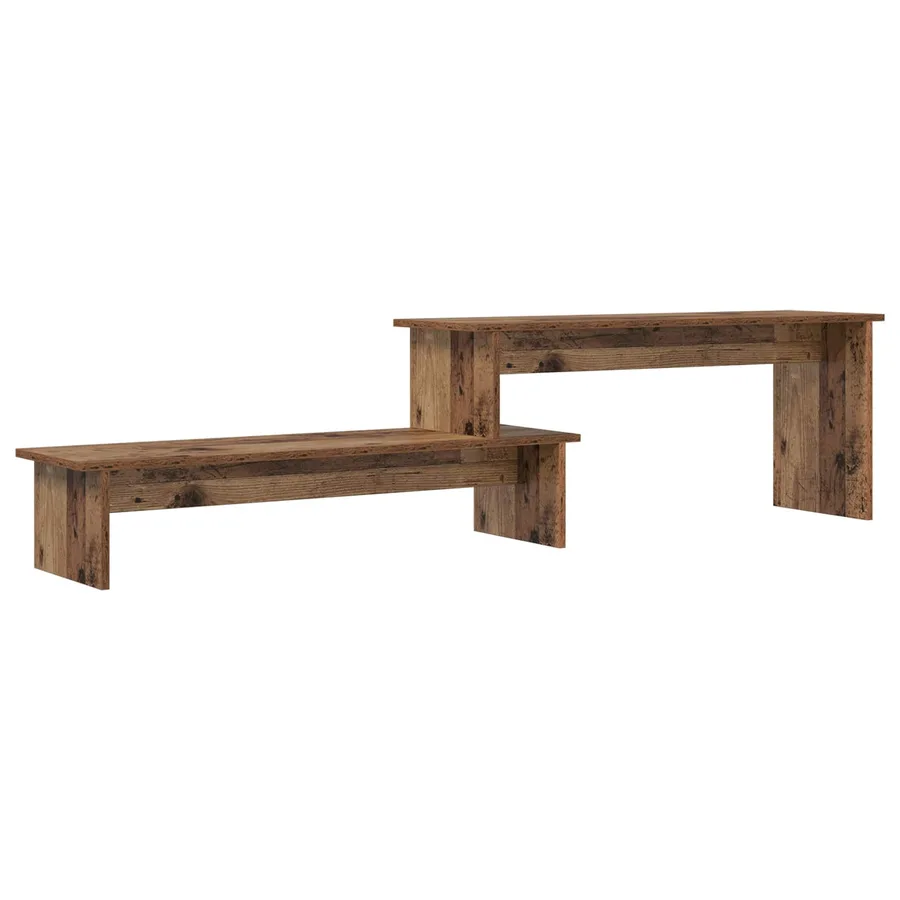 Ensemble meuble TV Montage mural Bois Ancien 180 x 30 x 43 cm - 2