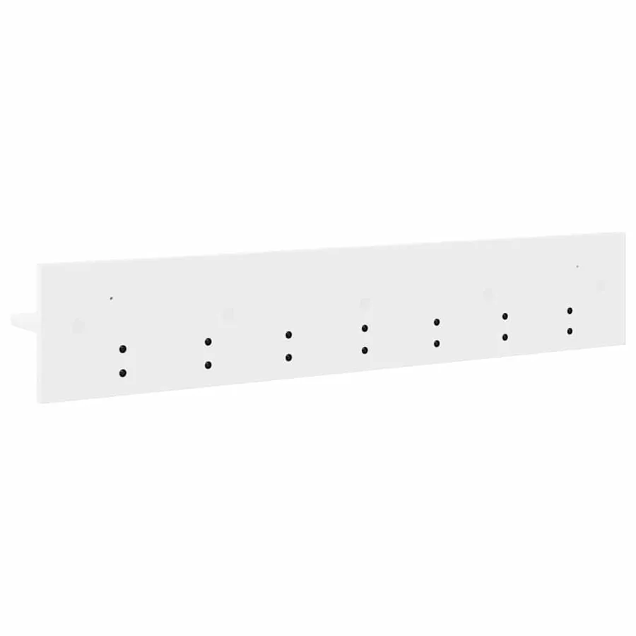 Porte-manteau mural Blanc 100 x 10,5 x 18 cm Bois d'ingénierie - 7