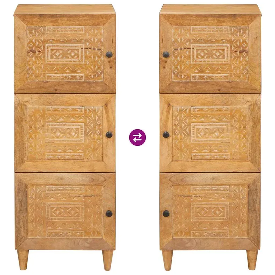 Haut Armoire Marron clair 40 x 33 x 110 cm - 10