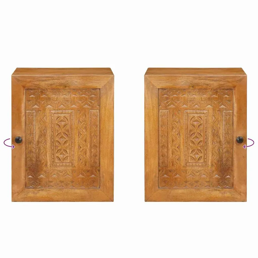 Cabinet de salle de bain Marron Clair 38 x 33 x 48 cm - 9
