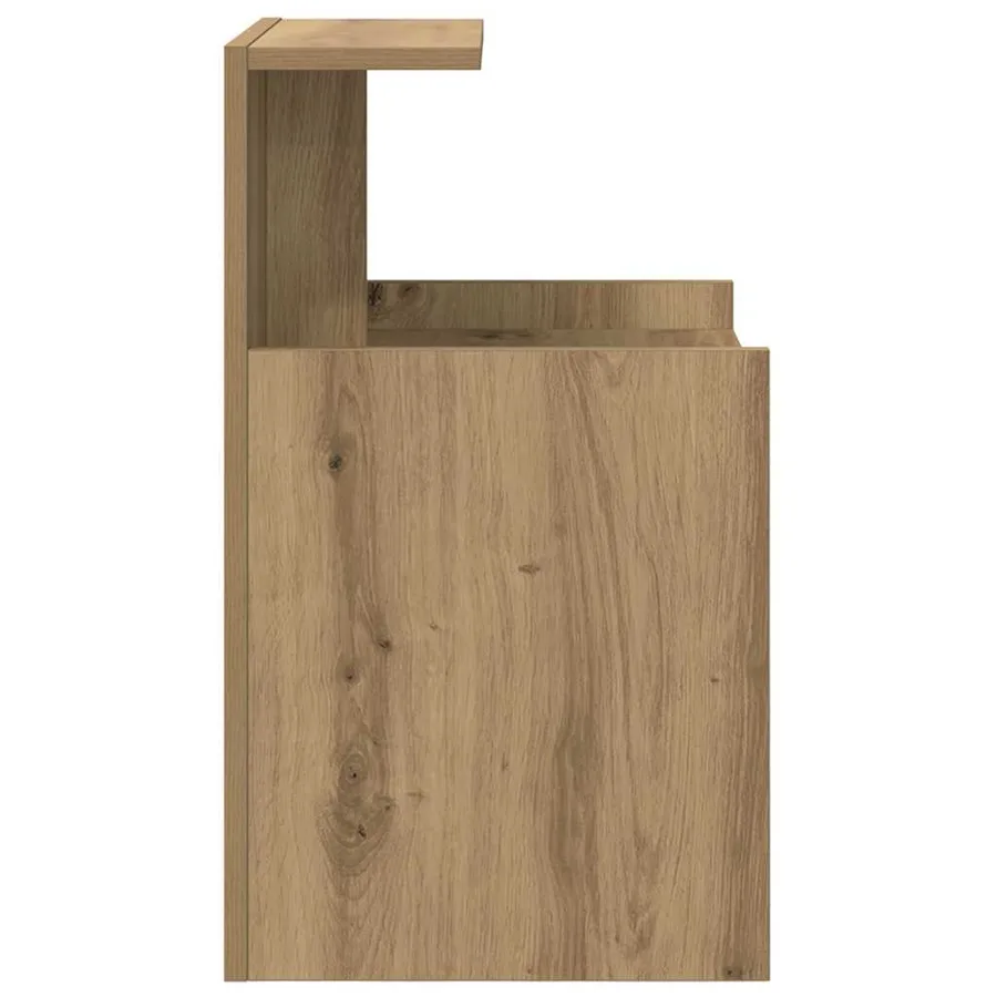 Cabinet de chevet 2 pc Chêne artisanal 40 x 35 x 60 cm - 7