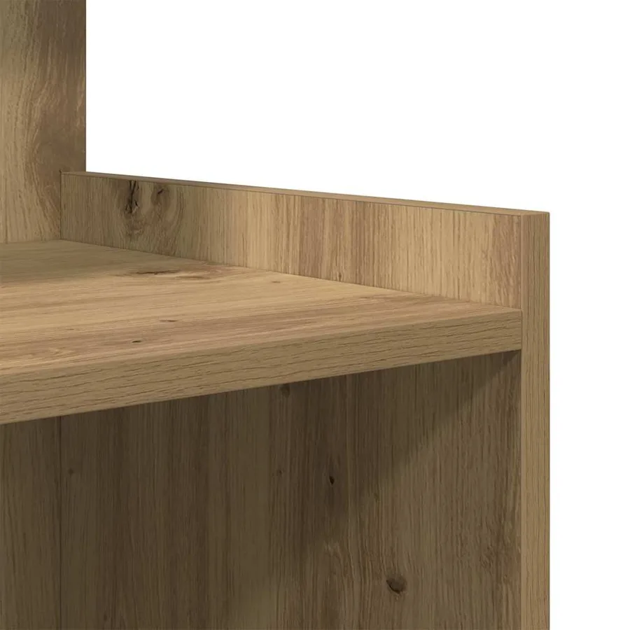 Cabinet de chevet 2 pc Chêne artisanal 40 x 35 x 60 cm - 9