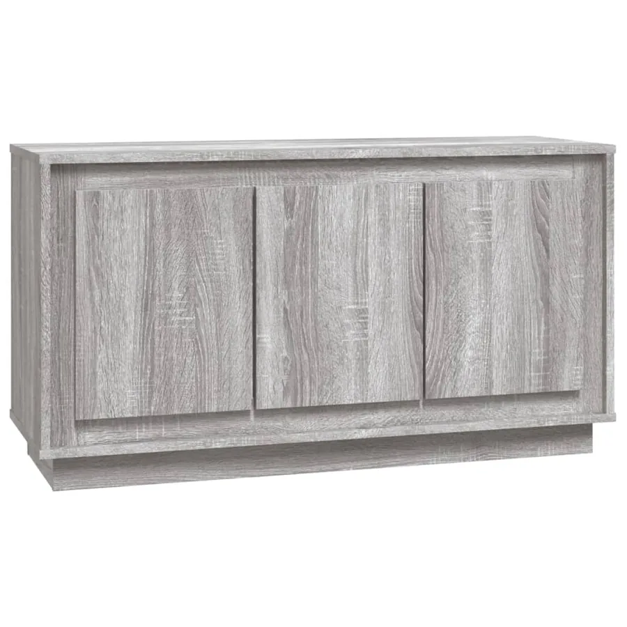 Buffet sonoma gris 102x35x55 cm bois d'ingénierie - 2