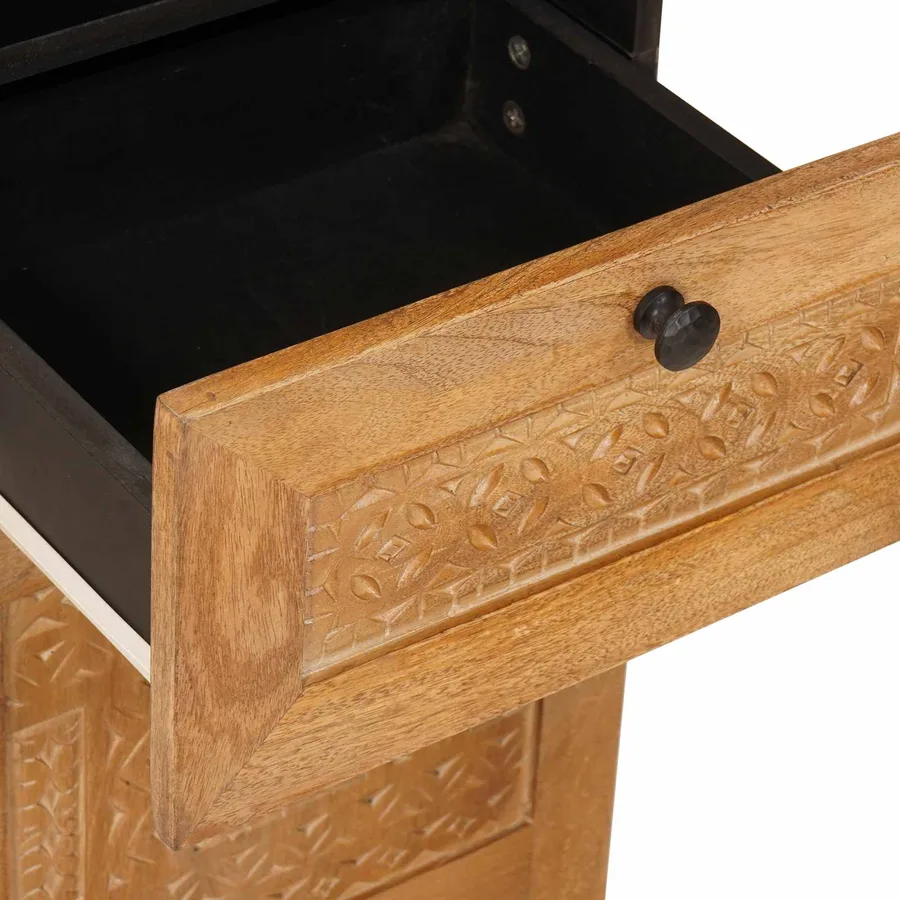 Ensemble de mobilier de salle de bain avec tiroir 4 pcs Marron - 13