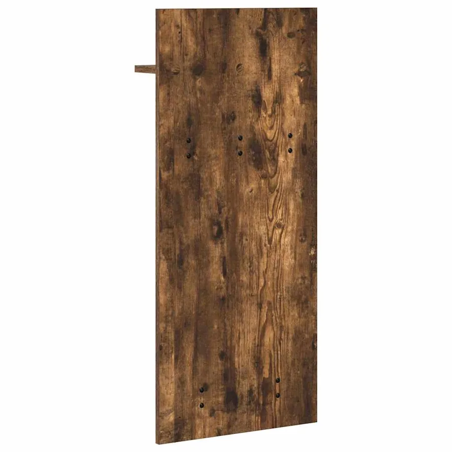 Porte-manteau mural avec étagère Chêne fumé 40 x 10 x 90 cm - 7