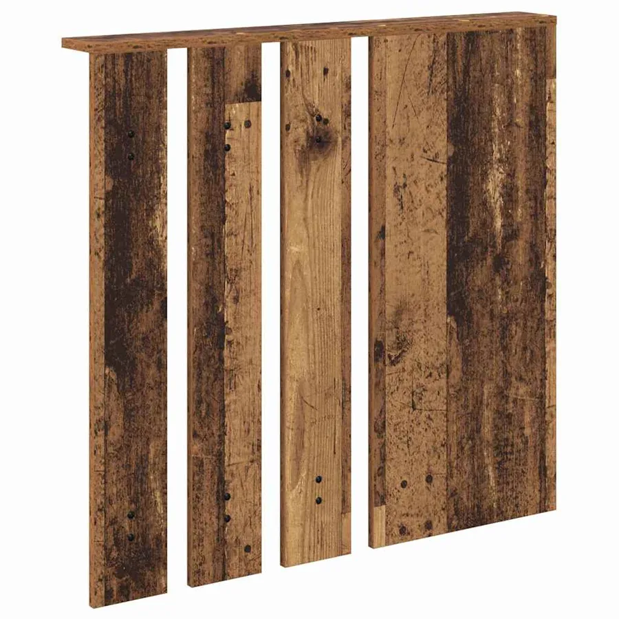 Porte-manteau mural avec étagère Bois ancien 84 x 10 x 80 cm - 7
