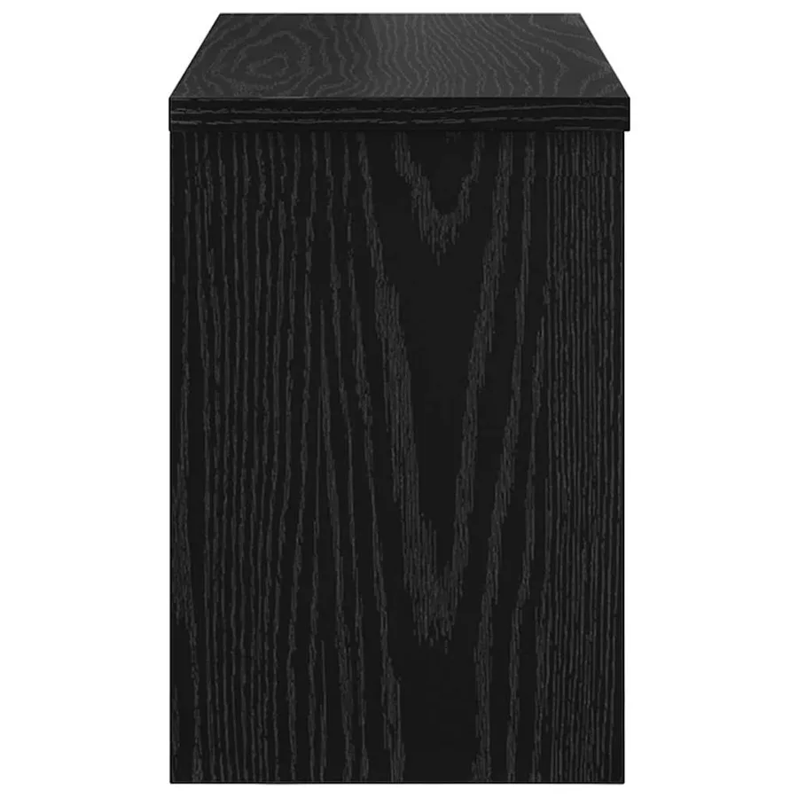Porte-manteau mural avec étagère Chêne noir 50 x 20 x 30 cm - 7