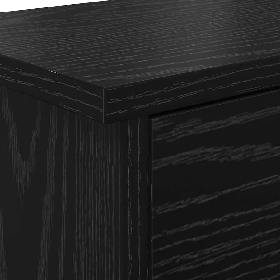 Porte-manteau mural avec étagère Chêne noir 50 x 20 x 30 cm - 9