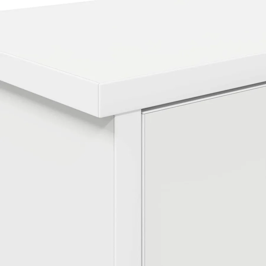 Porte-manteau mural Blanc 80 x 20 x 30 cm Bois d'ingénierie - 9