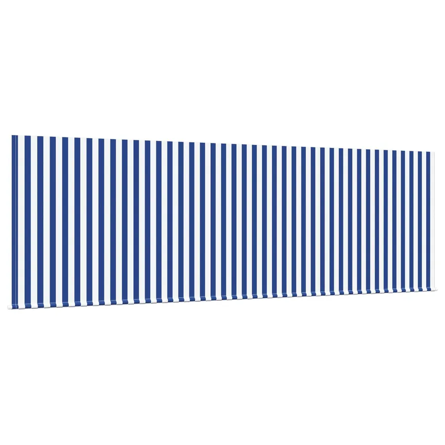 Auvent Rétractable Bleu et Blanc 350 x 200 cm - 6
