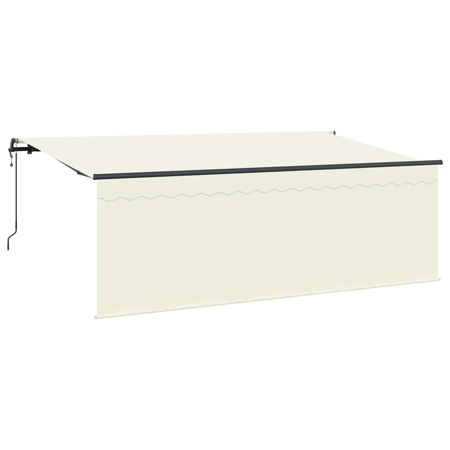 Auvent Rétractable Crème 350 x 200 cm Polyester et Aluminium - 4