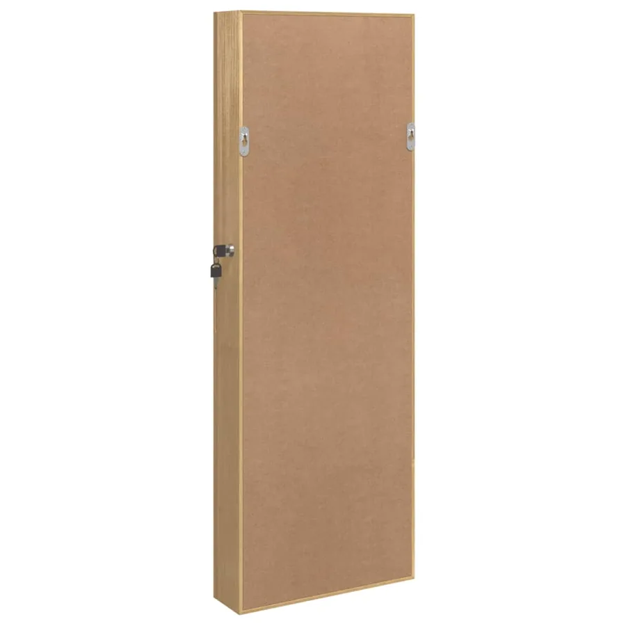 Armoire à bijoux avec miroir et éclairage LED mural - 7