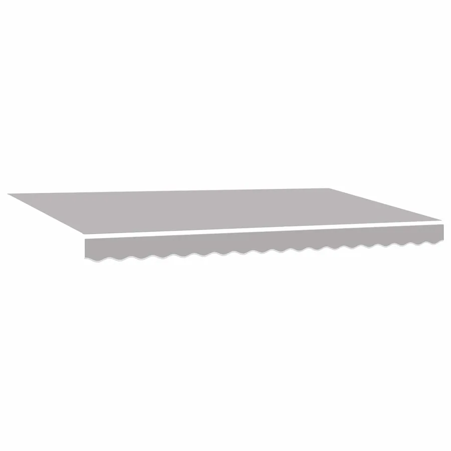 Auvent Rétractable Gris clair 400 x 200 cm tissu - 2