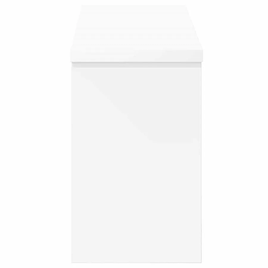 Porte-manteau mural Blanc 50 x 16 x 26 cm Bois d'ingénierie - 6
