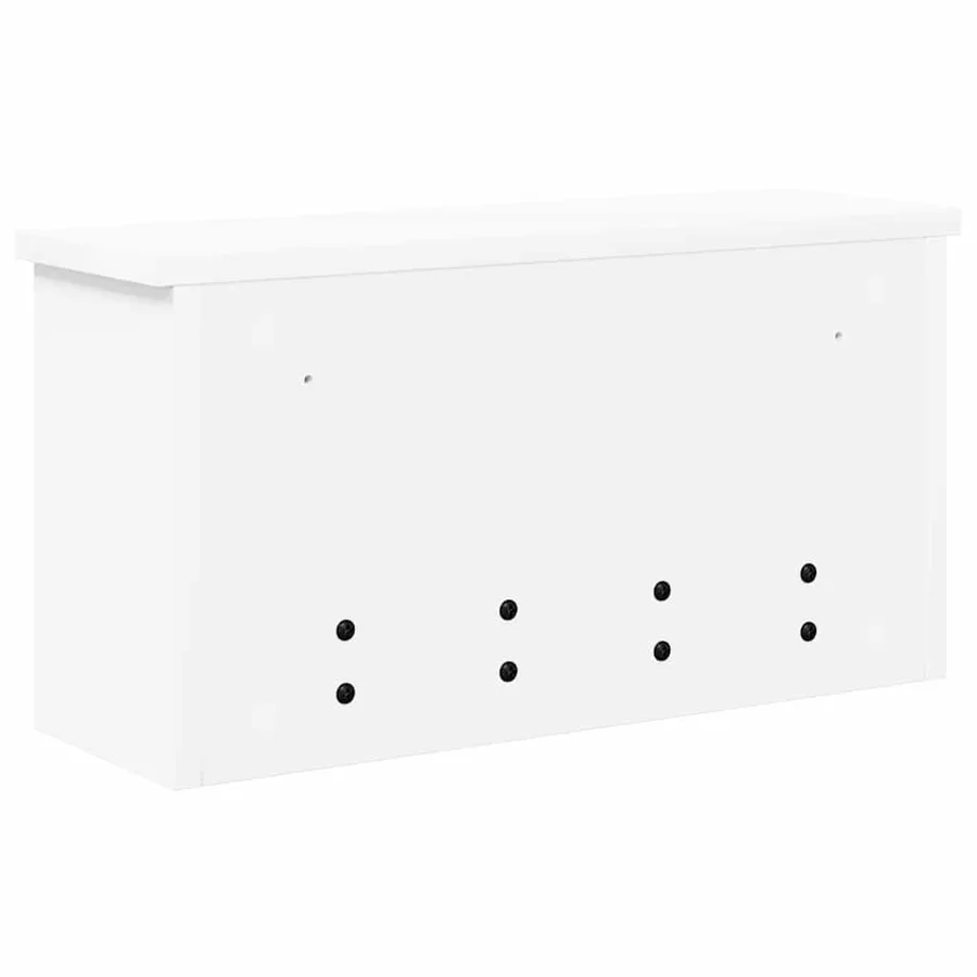 Porte-manteau mural Blanc 50 x 16 x 26 cm Bois d'ingénierie - 7