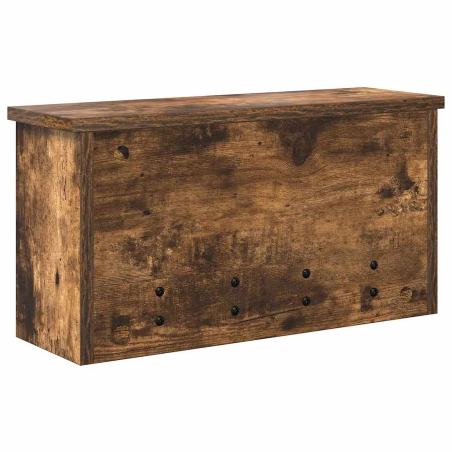 Porte-manteau mural avec étagère Chêne fumé 50 x 16 x 26 cm - 7