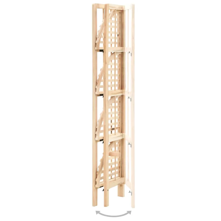 Étagère d'angle bois de cèdre 27 x 27 x 110 cm - 2