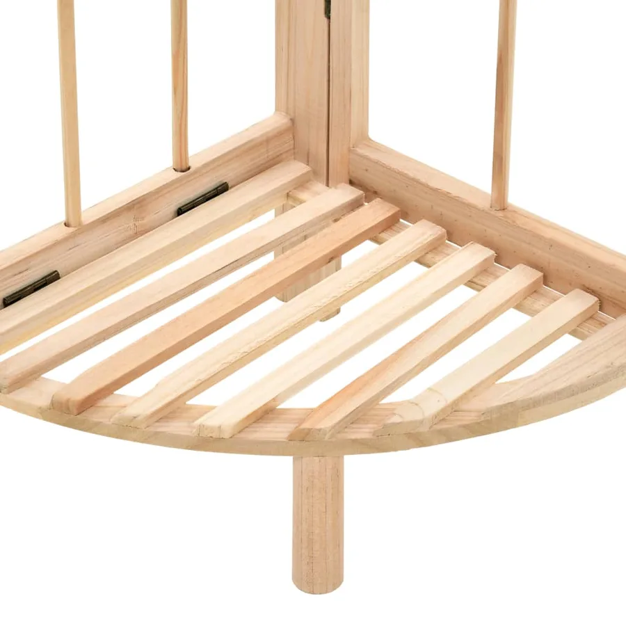 Étagère d'angle bois de cèdre 27 x 27 x 110 cm - 4