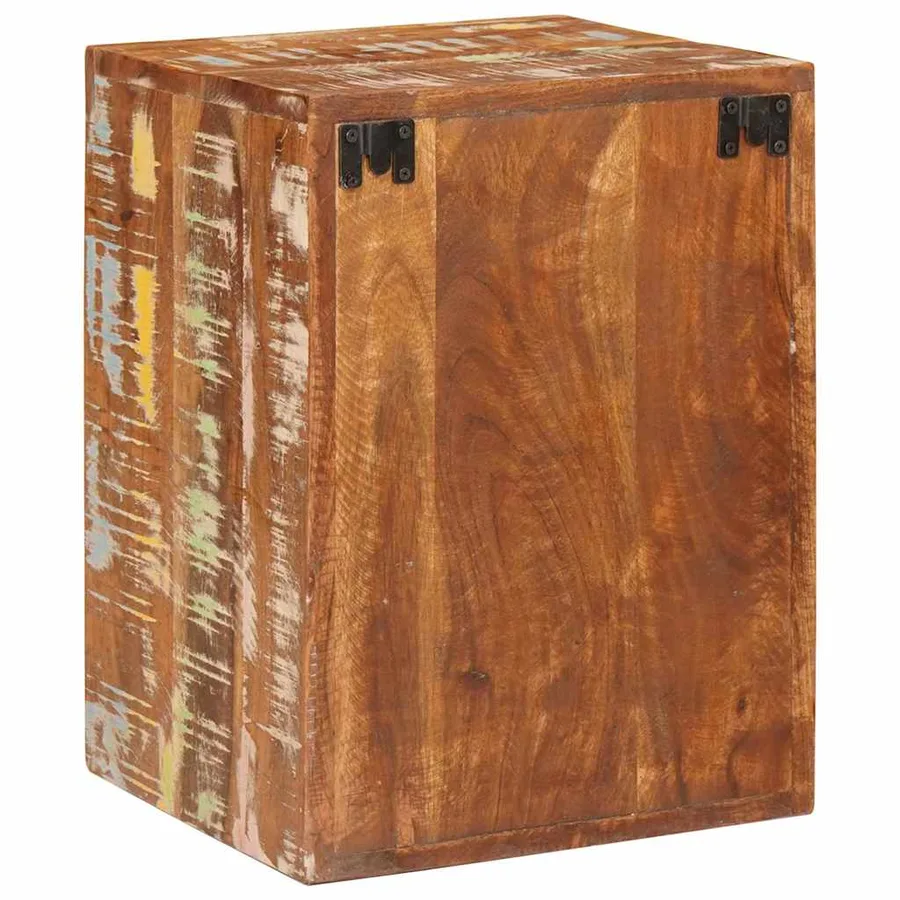 Table de chevet 2 pcs Marron Bois massif de récupération - 8