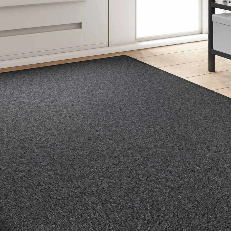 Tapis Couloir Gris foncé 100 x 300 cm 100% Polypropylène - 3