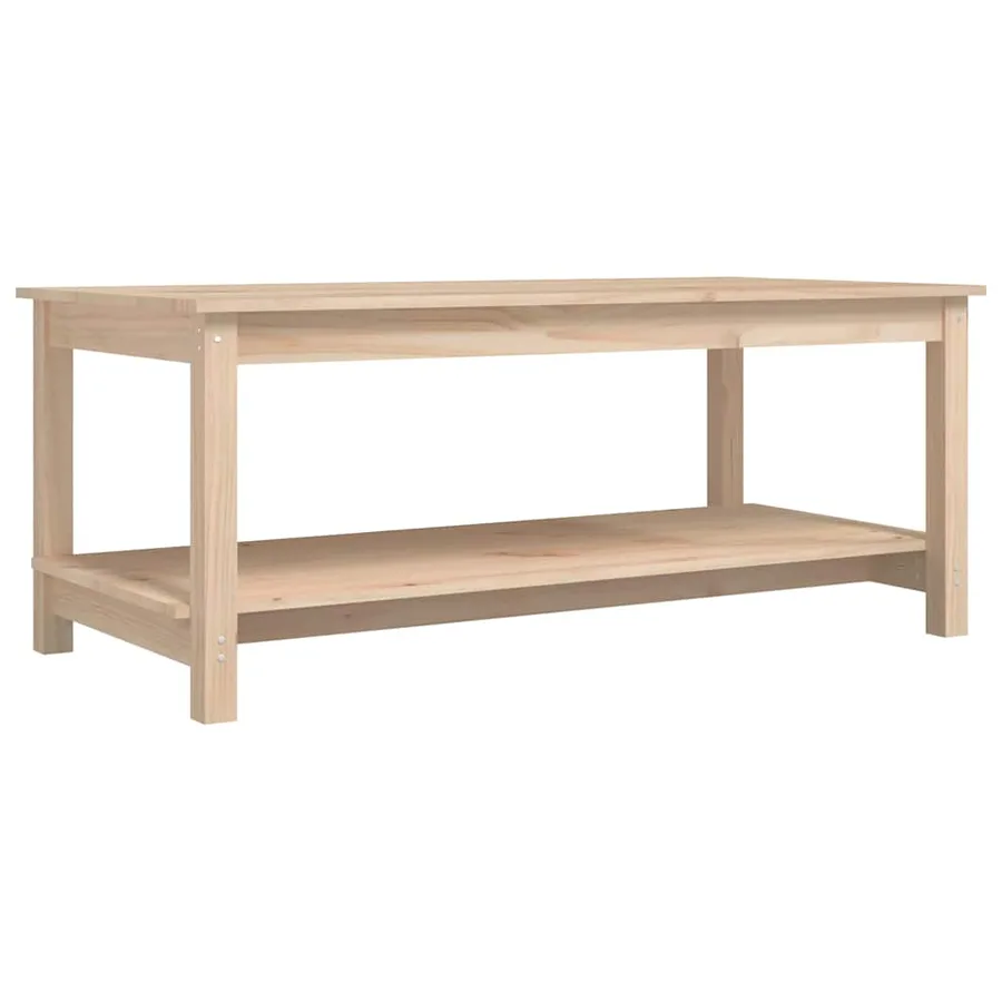Table basse 110x55x45 cm Bois massif de pin - 2
