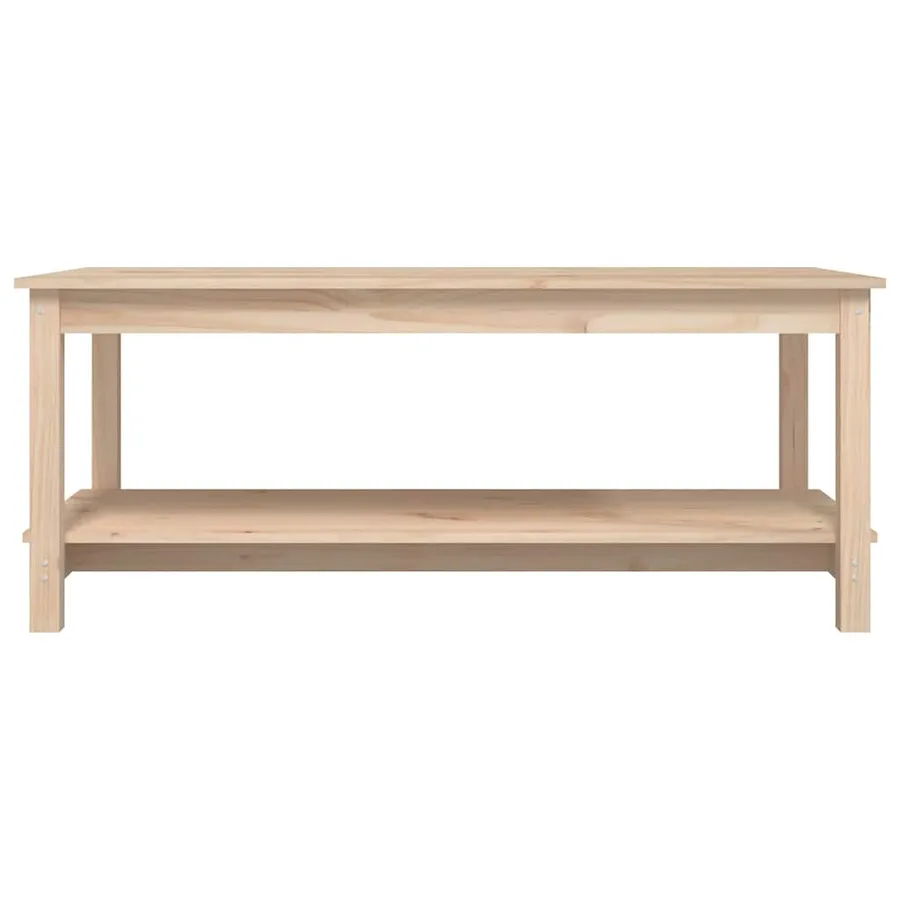 Table basse 110x55x45 cm Bois massif de pin - 5