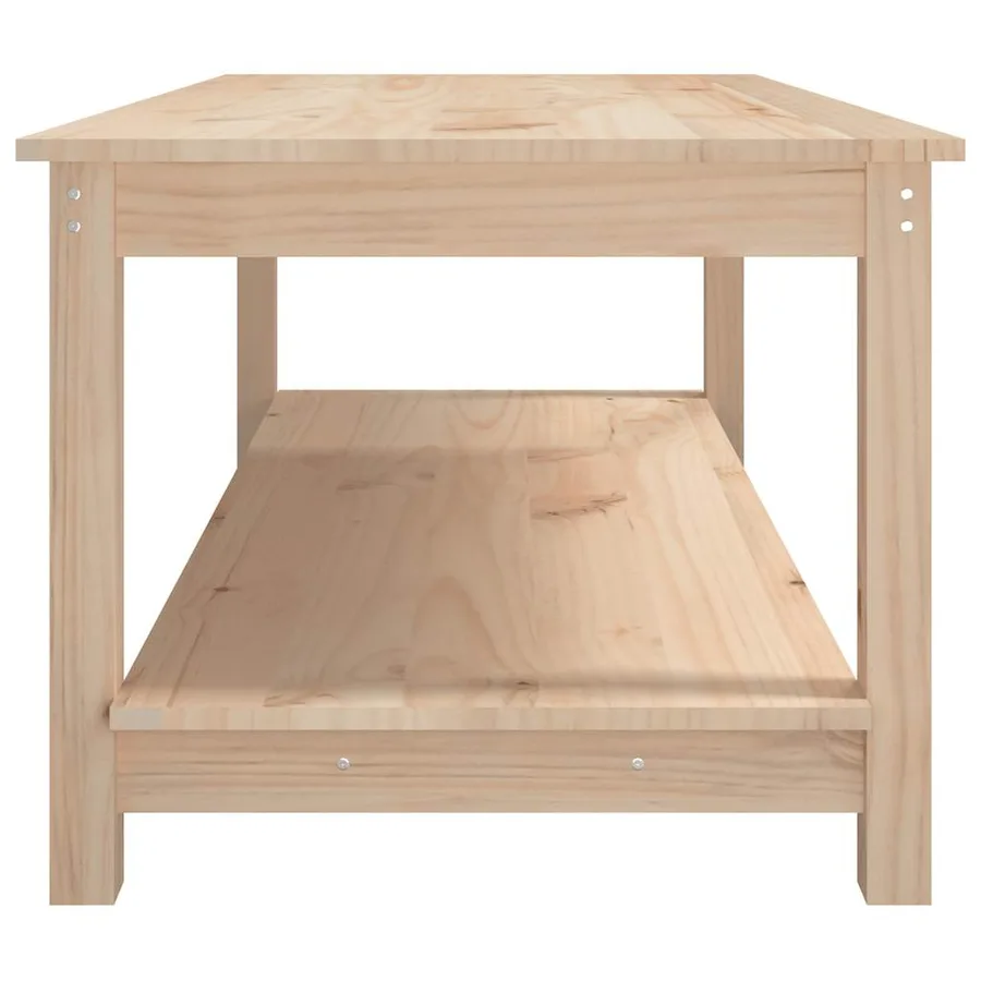 Table basse 110x55x45 cm Bois massif de pin - 6