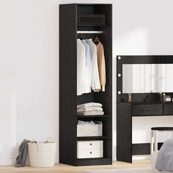Armoire Chêne noir 50 x 50 x 200 cm Bois d'ingénierie