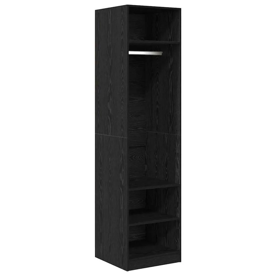Armoire Chêne noir 50 x 50 x 200 cm Bois d'ingénierie - 2