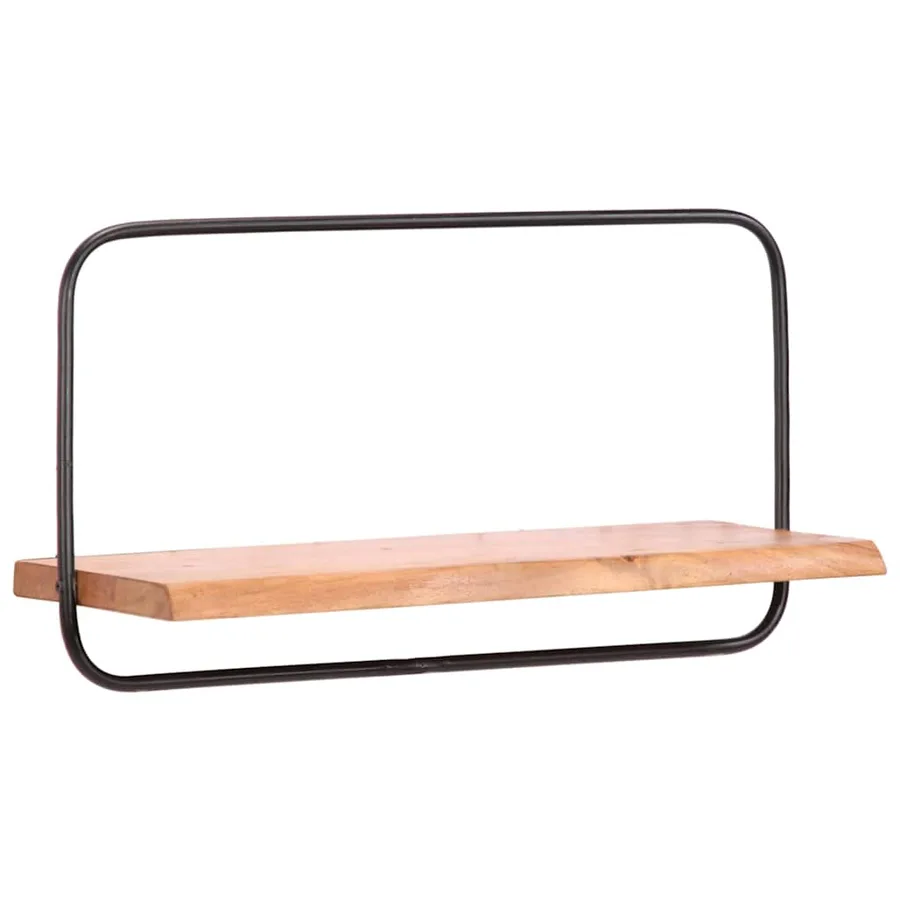 Étagères murales 5 pcs en bois massif d'acacia - 7