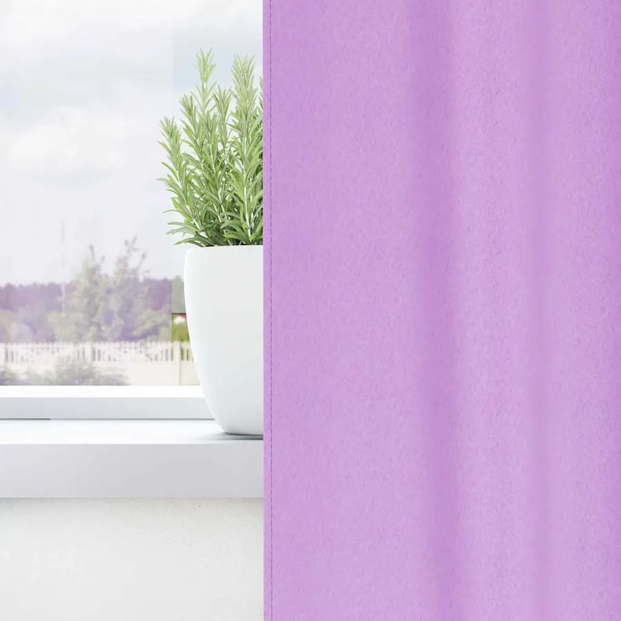 Rideaux occultants avec anneaux 2 pcs Violet 245 x 140 cm - 3