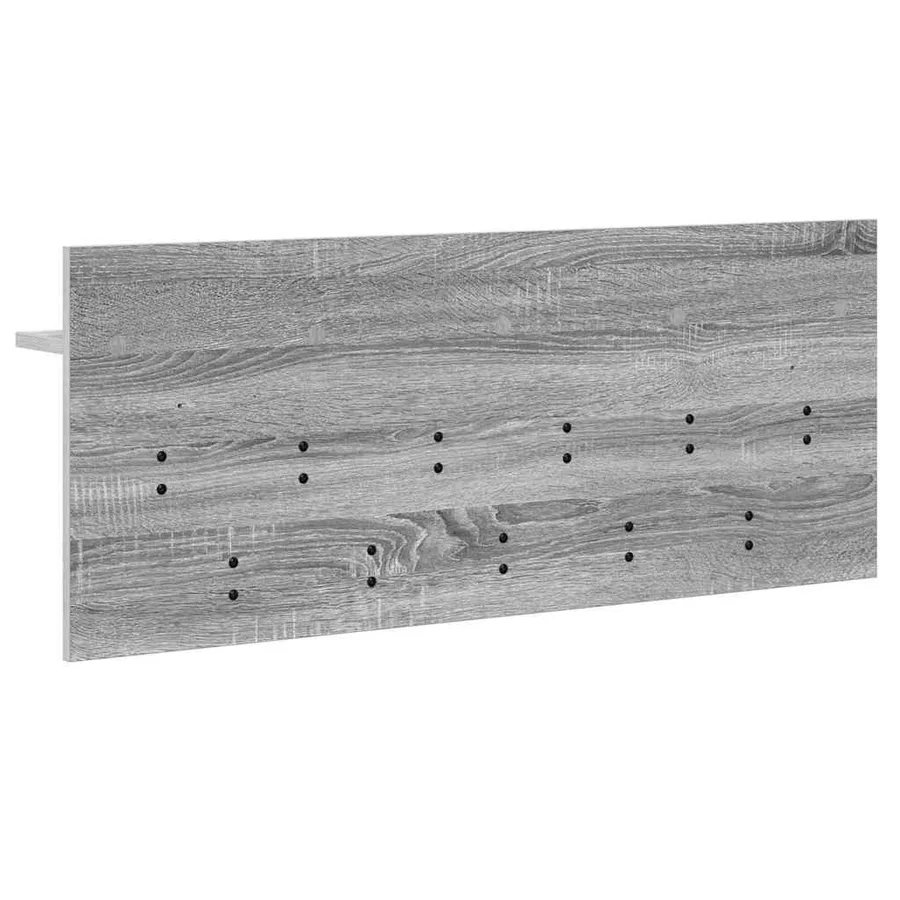 Porte-manteau mural avec étagère Gris Sonoma 100 x 40 x 12 cm - 7
