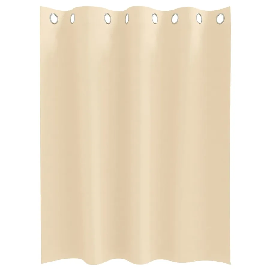 Rideaux occultants avec anneaux 2 pcs Crème 140 x 140 cm - 4