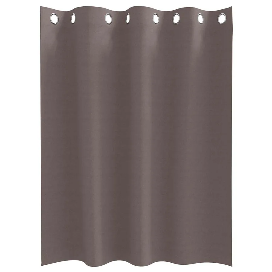 Rideaux occultants avec anneaux 2 pcs Marron foncé 140 x 140 cm - 4