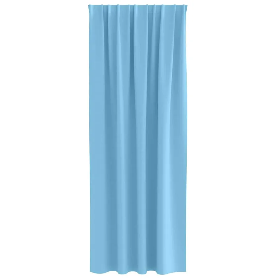 Rideaux occultants avec anneaux 2 pcs Bleu clair 225 x 140 cm - 4