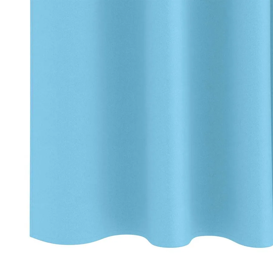 Rideaux occultants avec anneaux 2 pcs Bleu clair 225 x 140 cm - 6