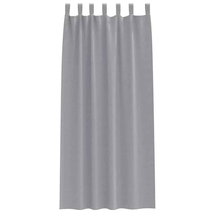 Rideaux occultants avec anneaux 2 pcs Gris clair 245 x 140 cm - 4