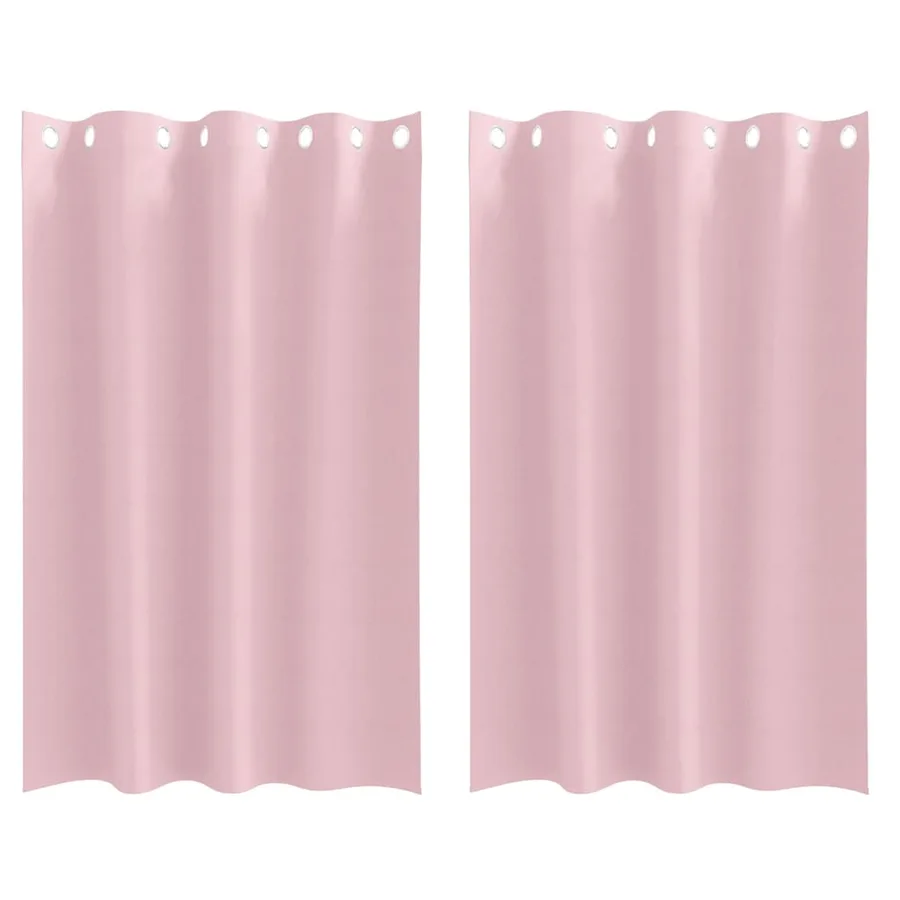 Rideaux occultants avec anneaux 2 pcs Rose bébé 175 x 140 cm - 2