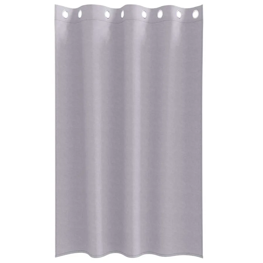 Rideaux occultants avec anneaux 2 pcs Gris métal 175 x 140 cm - 4