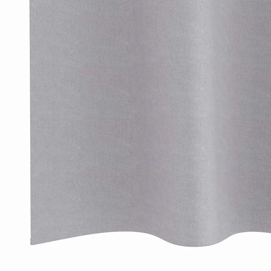 Rideaux occultants avec anneaux 2 pcs Gris métal 175 x 140 cm - 6