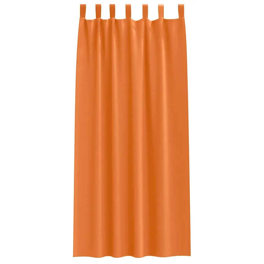 Rideaux occultants avec anneaux 2 pcs Orange vif 260 x 140 cm - 4
