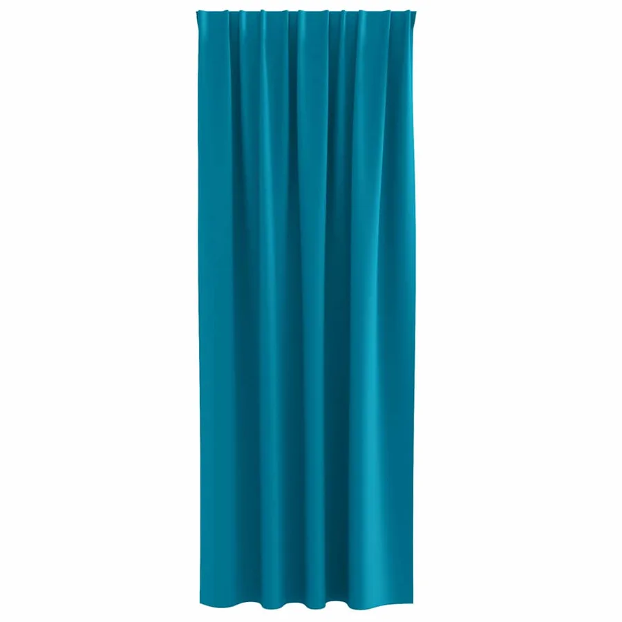 Rideaux occultants avec anneaux 2 pcs Turquoise 260 x 140 cm - 4