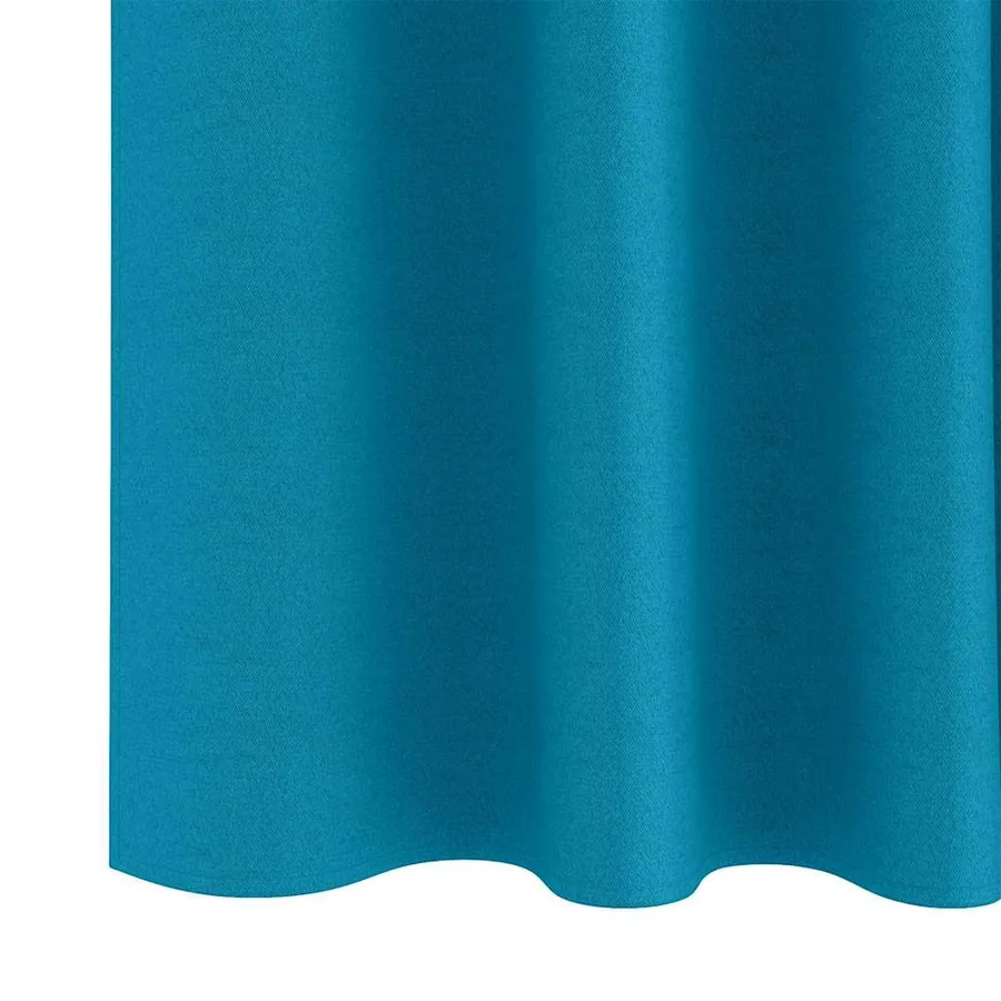Rideaux occultants avec anneaux 2 pcs Turquoise 260 x 140 cm - 6