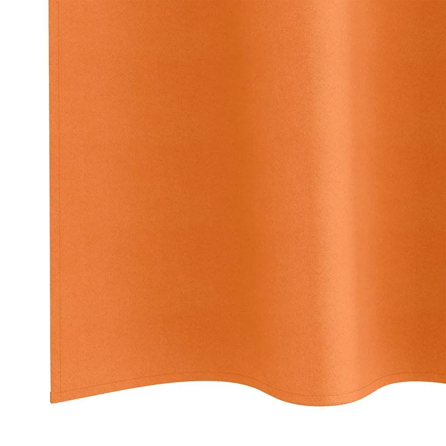 Rideaux occultants avec anneaux 2 pcs Orange vif 175 x 140 cm - 6