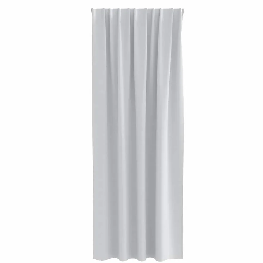 Rideaux occultants avec anneaux 2 pcs Gris pâle 245 x 140 cm - 4