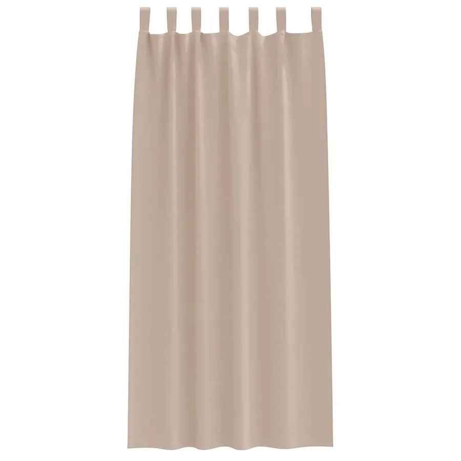 Rideaux occultants avec anneaux 2 pcs Taupe 245 x 140 cm - 4