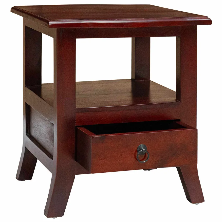 Cabinet de chevet avec tiroir Marron 40 x 40 x 45,5 cm - 4