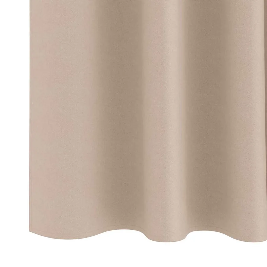 Rideaux occultants avec anneaux 2 pcs Taupe 225 x 140 cm - 6
