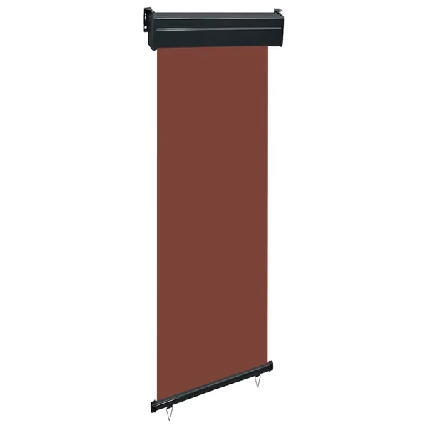 Auvent latéral de balcon 65x250 cm Marron